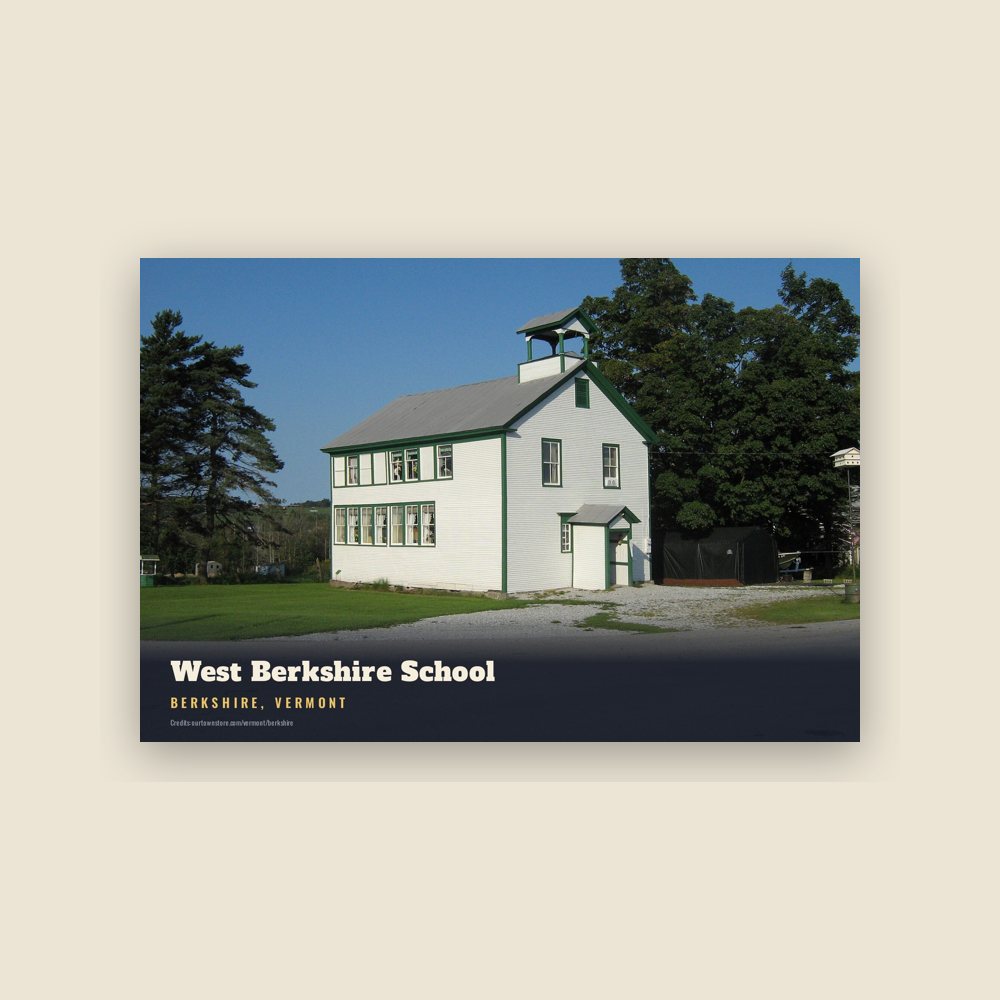 Berkshire West Berkshire School Postcard