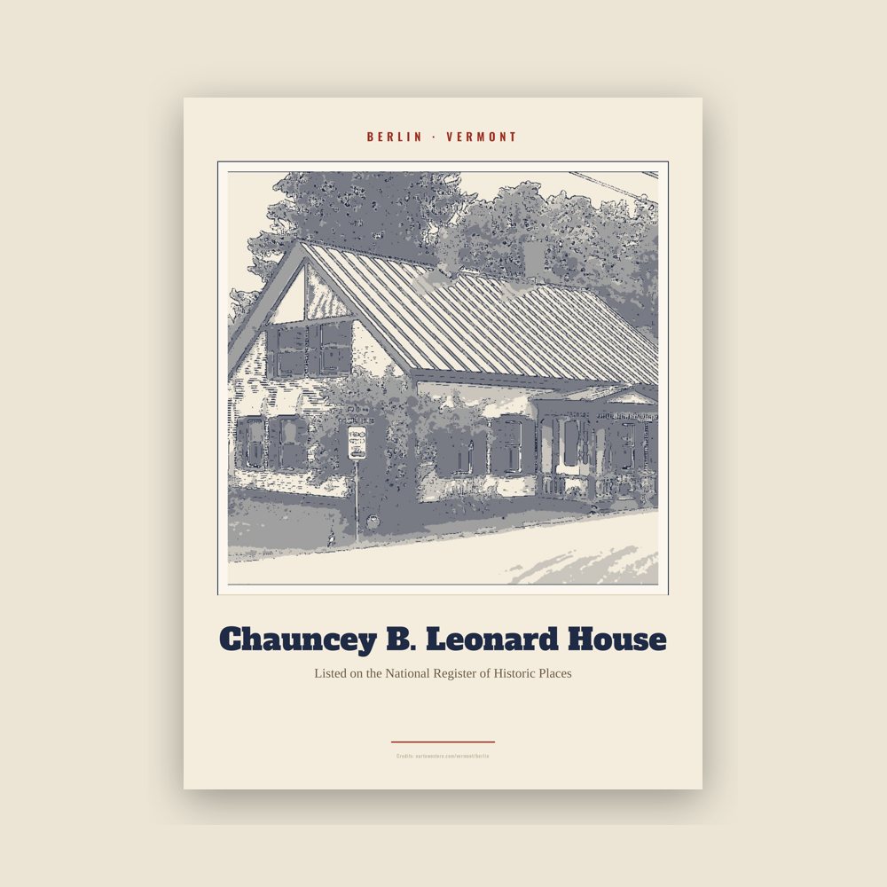 Berlin Chauncey B. Leonard House Landmark Print