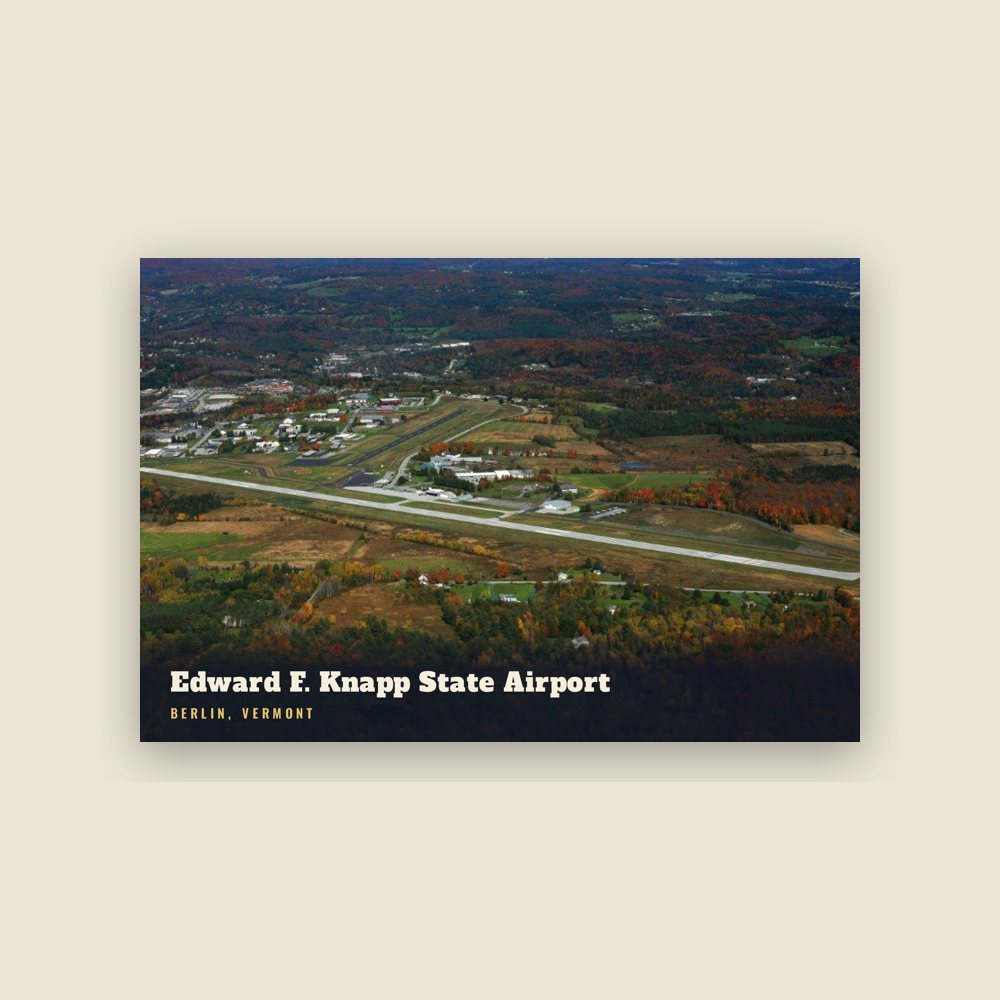 Berlin Edward F. Knapp State Airport Postcard