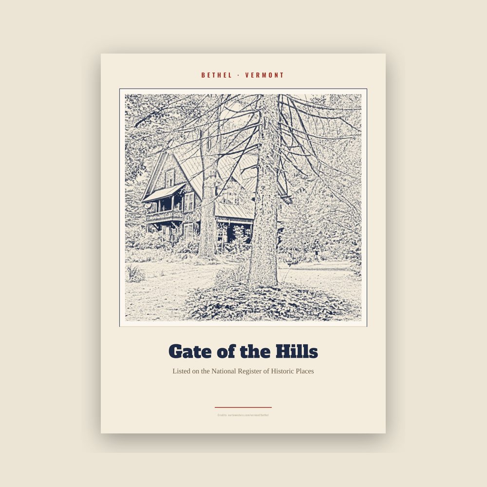 Bethel Gate of the Hills Landmark Print