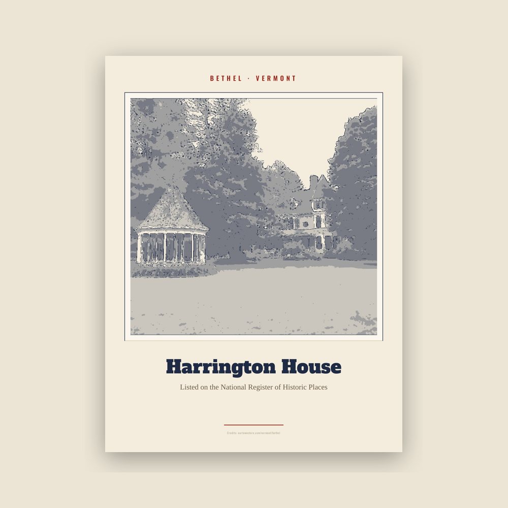 Bethel Harrington House Landmark Print
