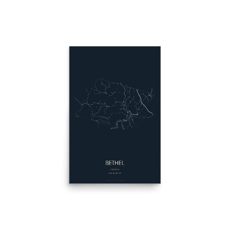 Bethel Street Map Poster · Midnight