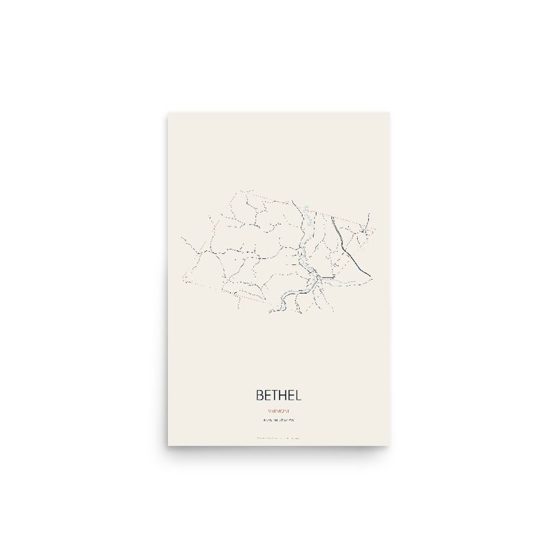 Bethel Street Map Poster · Linen