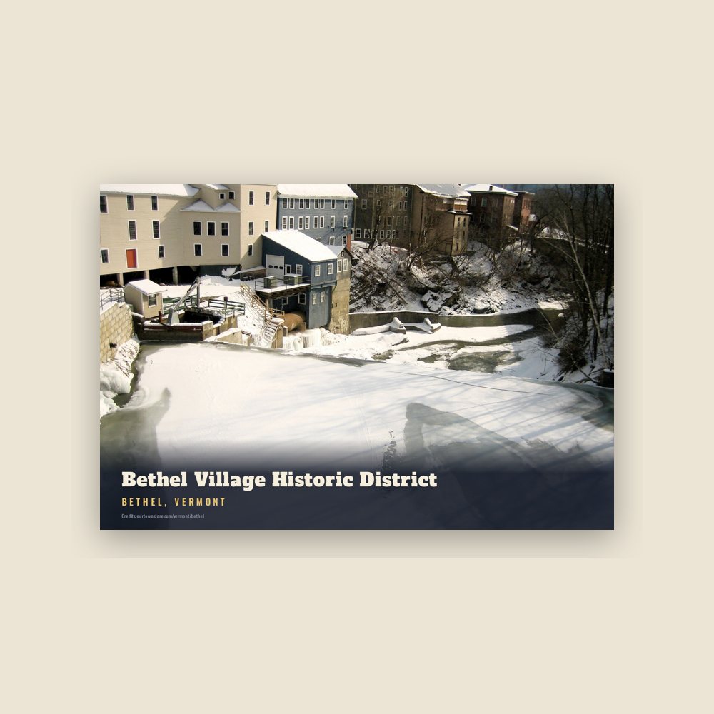 Bethel Bethel Village Historic District Postcard