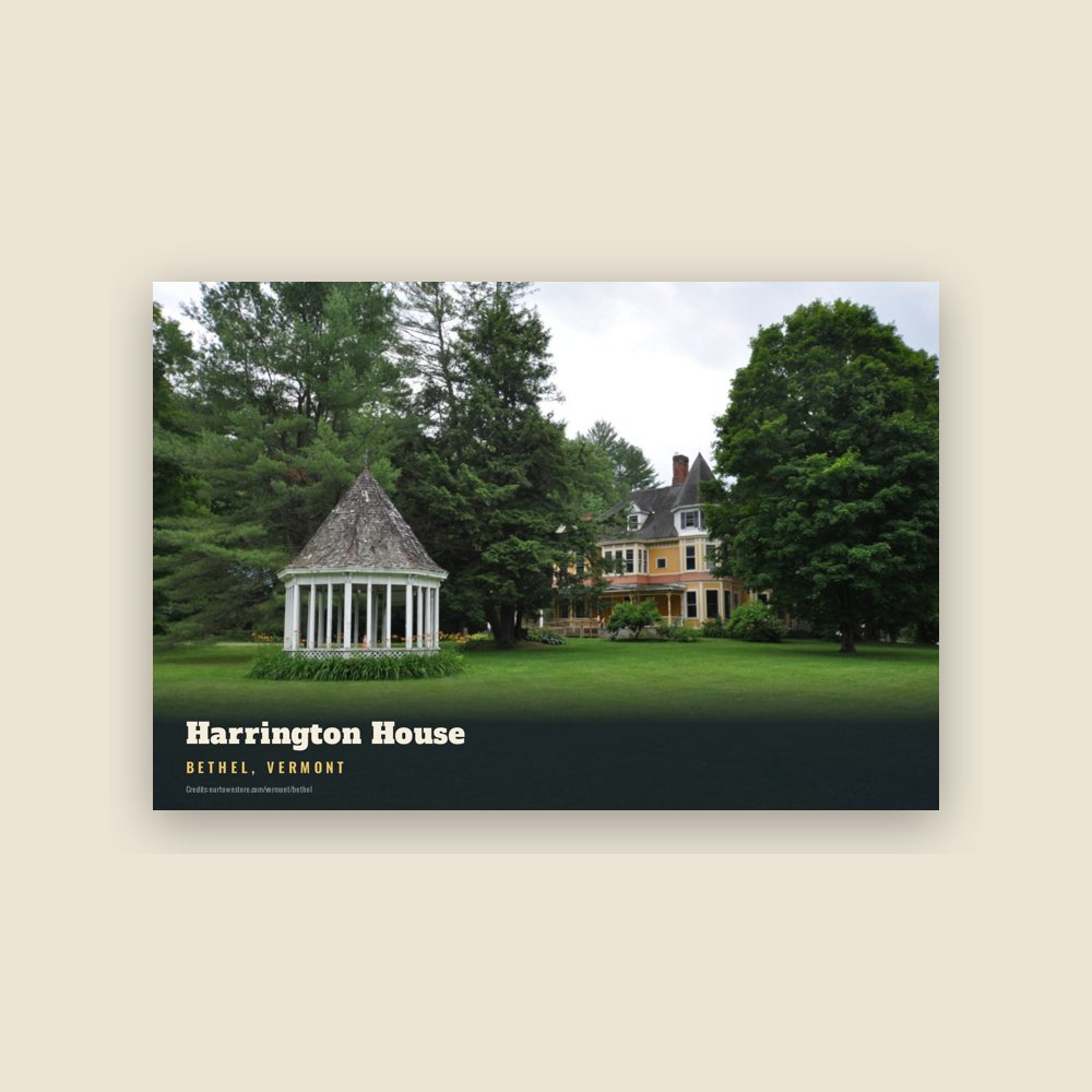 Bethel Harrington House Postcard