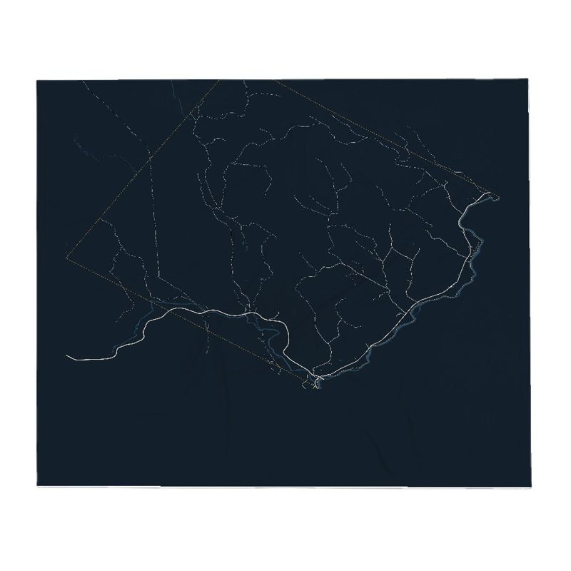 Bloomfield Street Map Throw Blanket