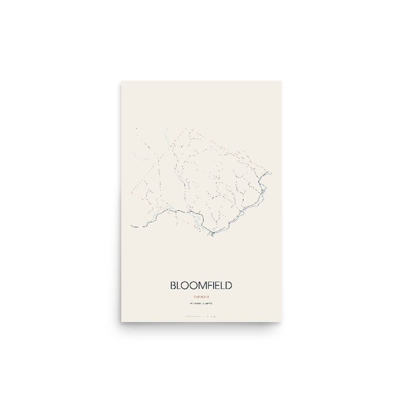 Bloomfield Street Map Poster · Linen