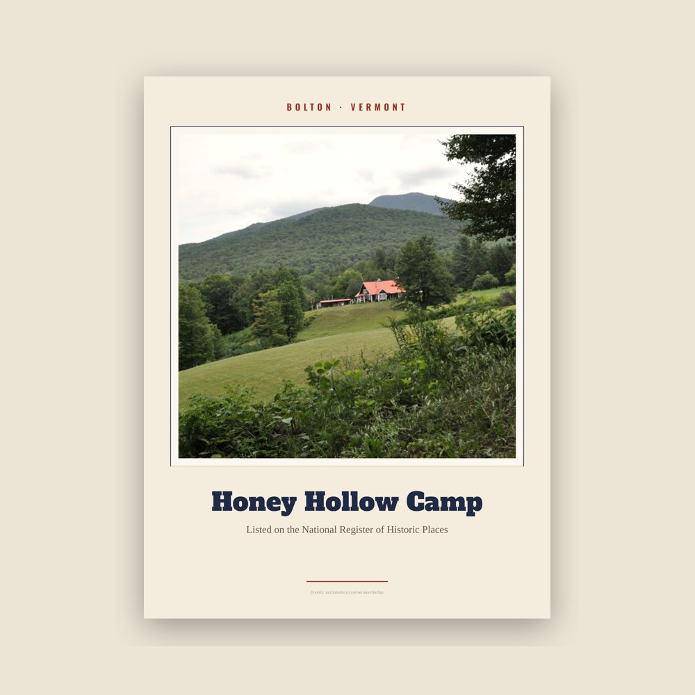 Bolton Honey Hollow Camp Landmark Print