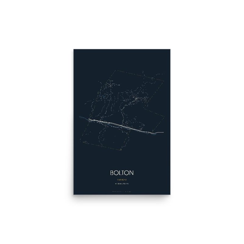 Bolton Street Map Poster · Midnight