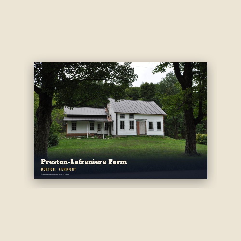 Bolton Preston-Lafreniere Farm Postcard