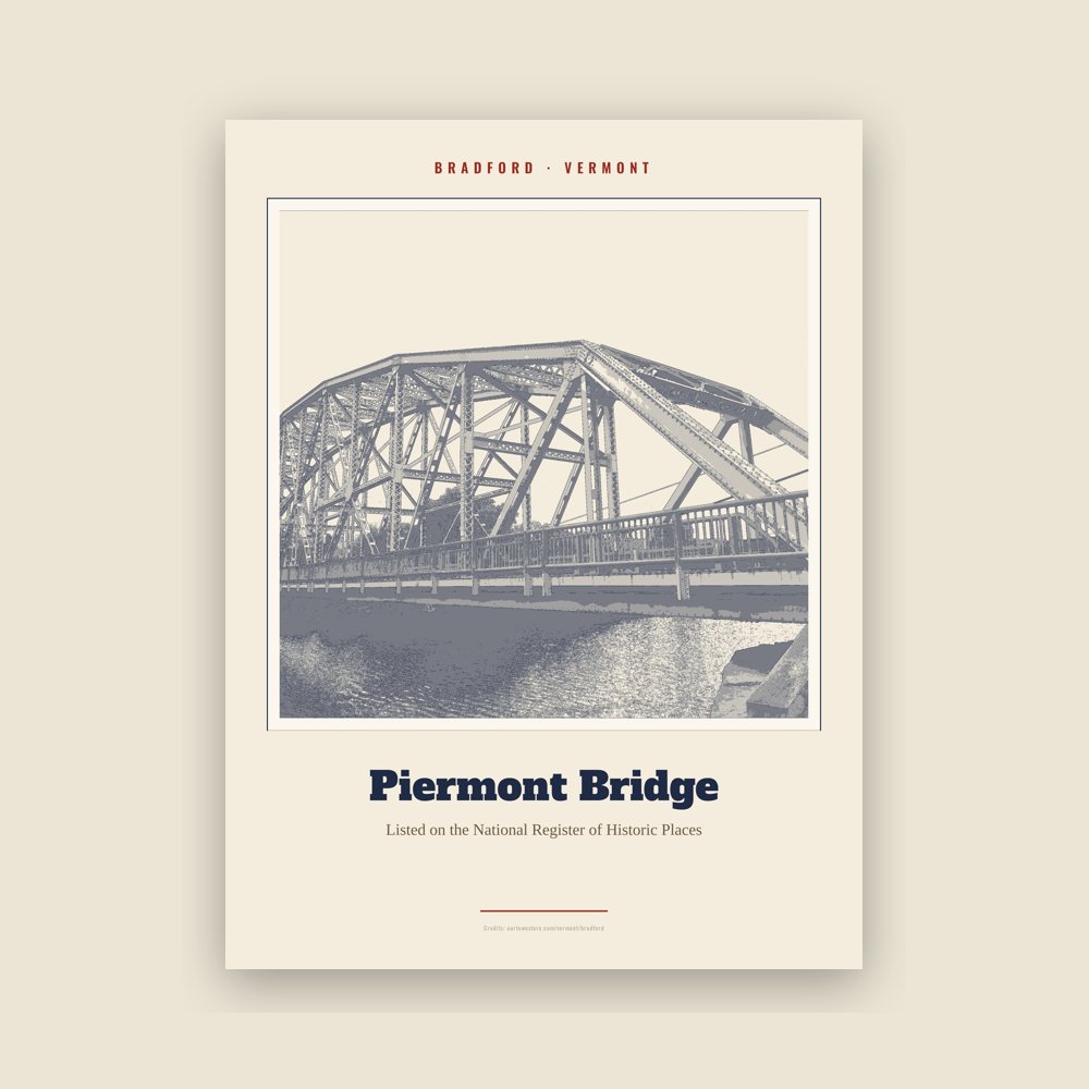 Bradford Piermont Bridge Landmark Print
