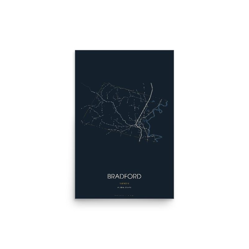 Bradford Street Map Poster · Midnight