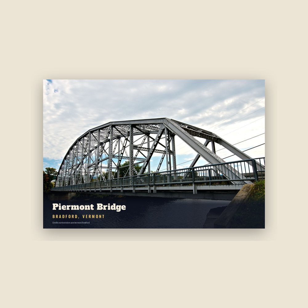 Bradford Piermont Bridge Postcard