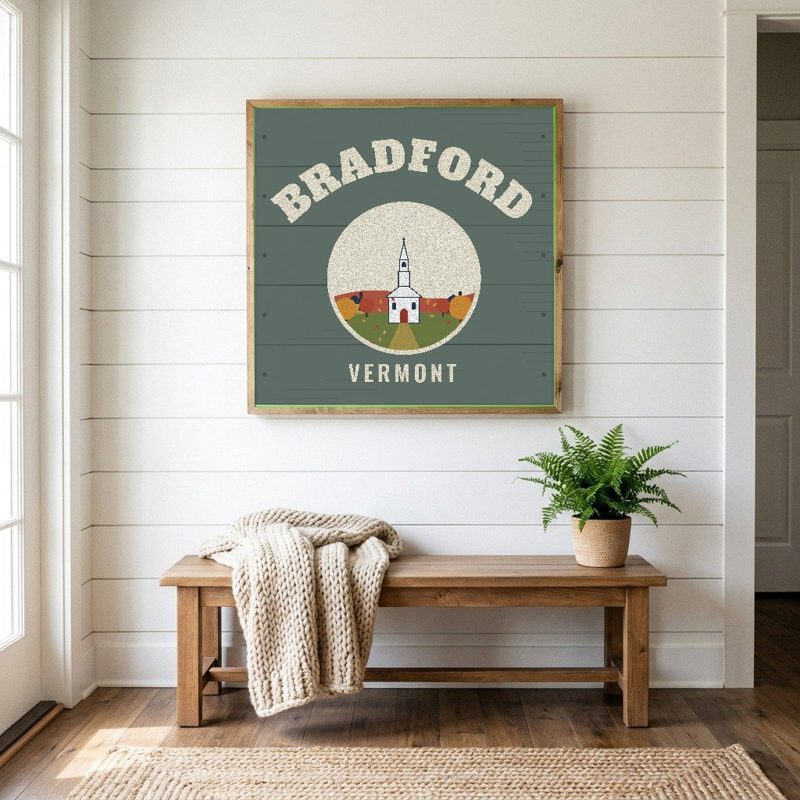 Bradford Hometown Wood Sign