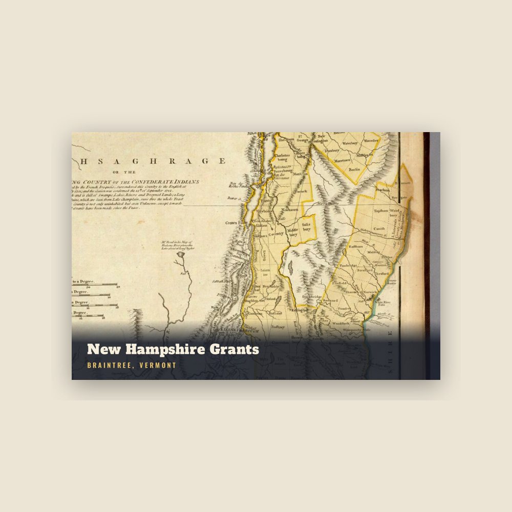 Braintree New Hampshire Grants Postcard
