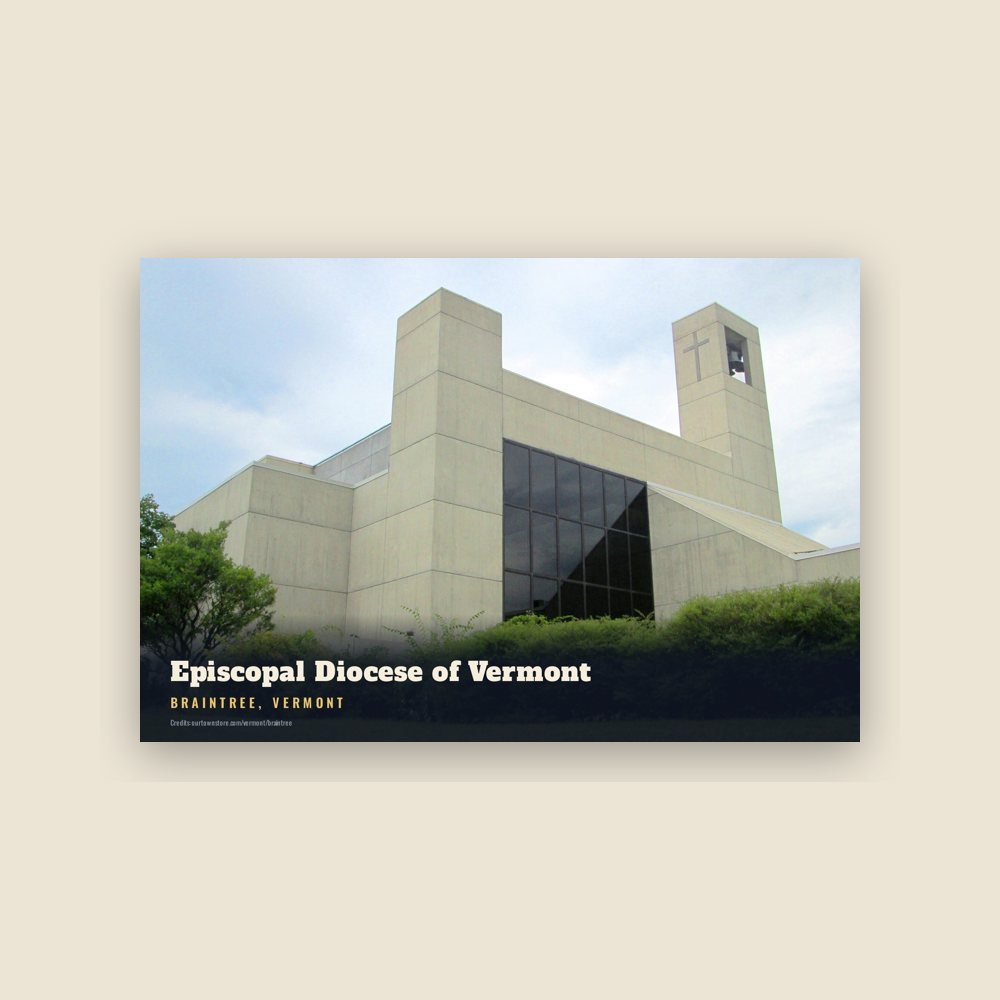 Braintree Episcopal Diocese of Vermont Postcard