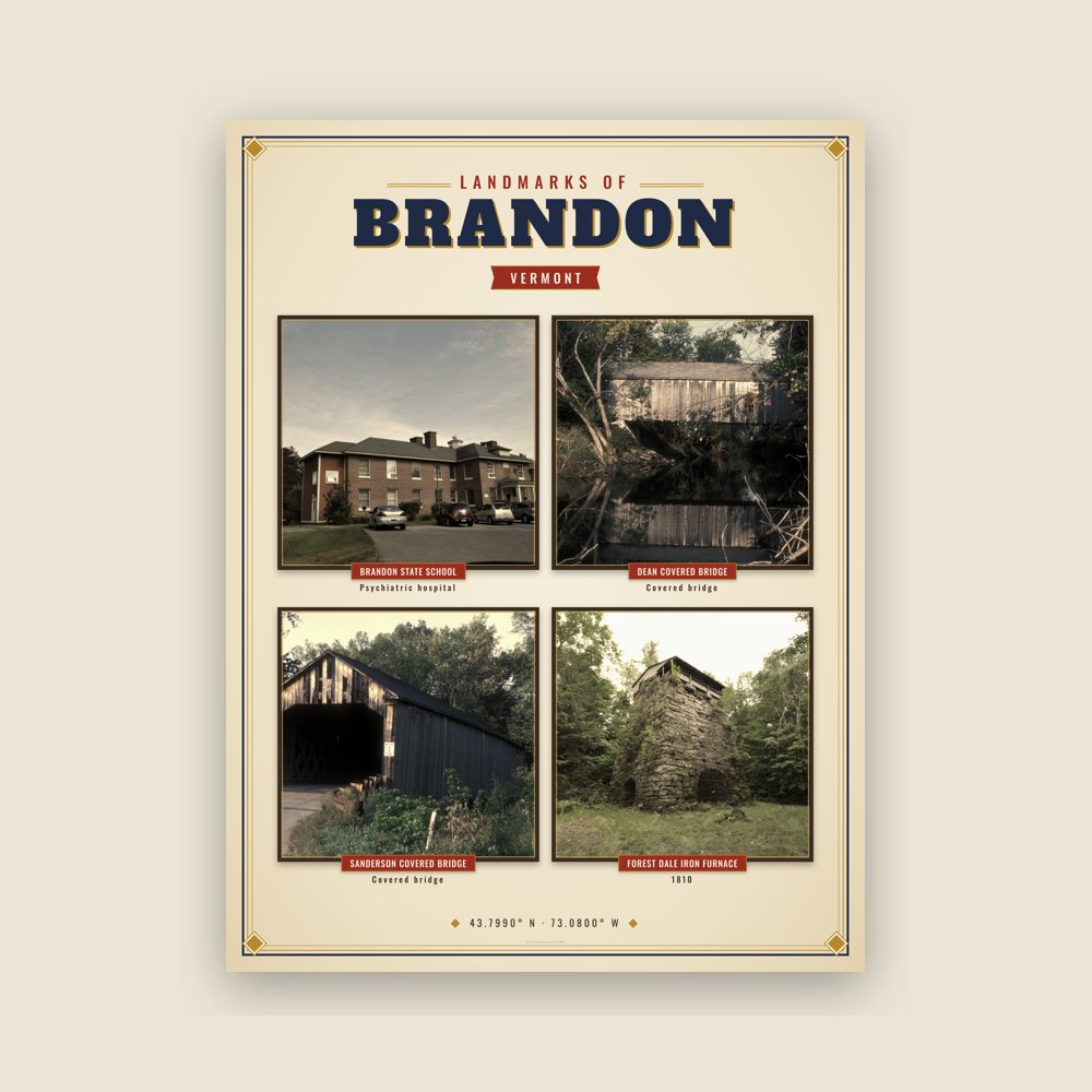 Brandon Landmarks Photo Poster