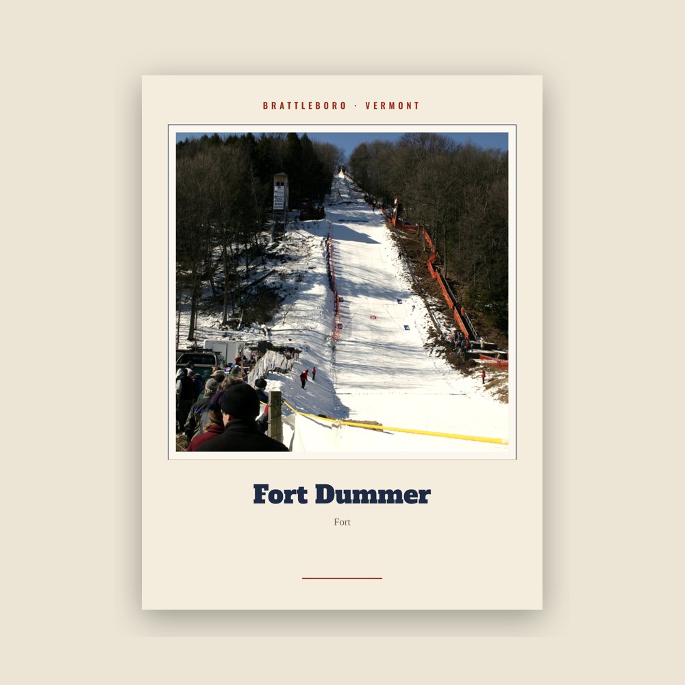 Brattleboro Fort Dummer Landmark Print