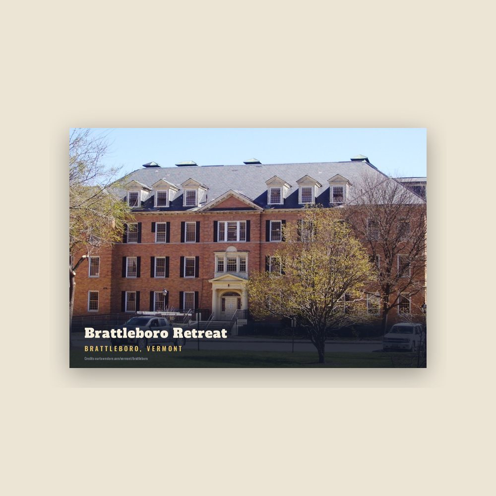 Brattleboro Brattleboro Retreat Postcard