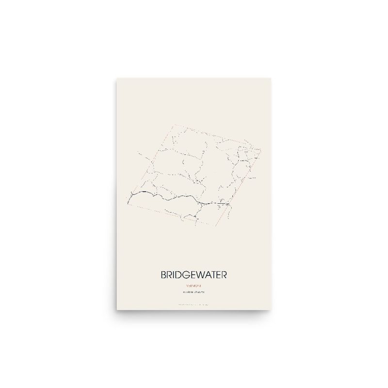 Bridgewater Street Map Poster · Linen