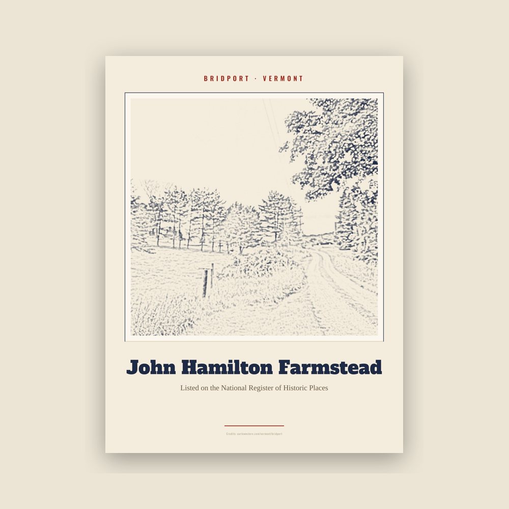 Bridport John Hamilton Farmstead Landmark Print