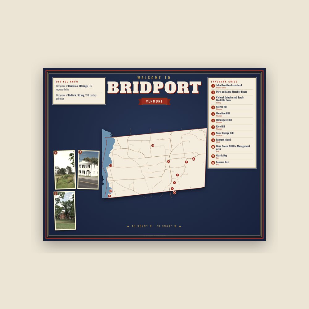Bridport Map Placemat