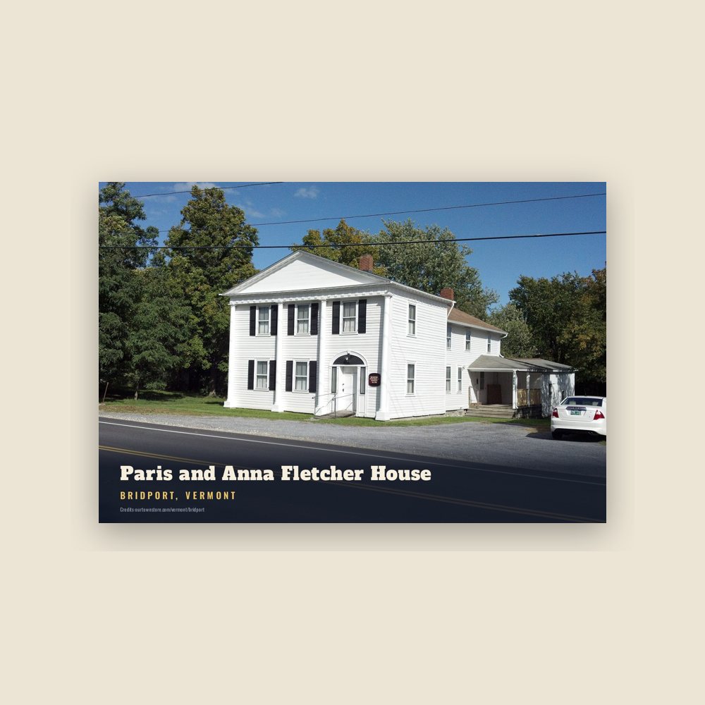 Bridport Paris and Anna Fletcher House Postcard