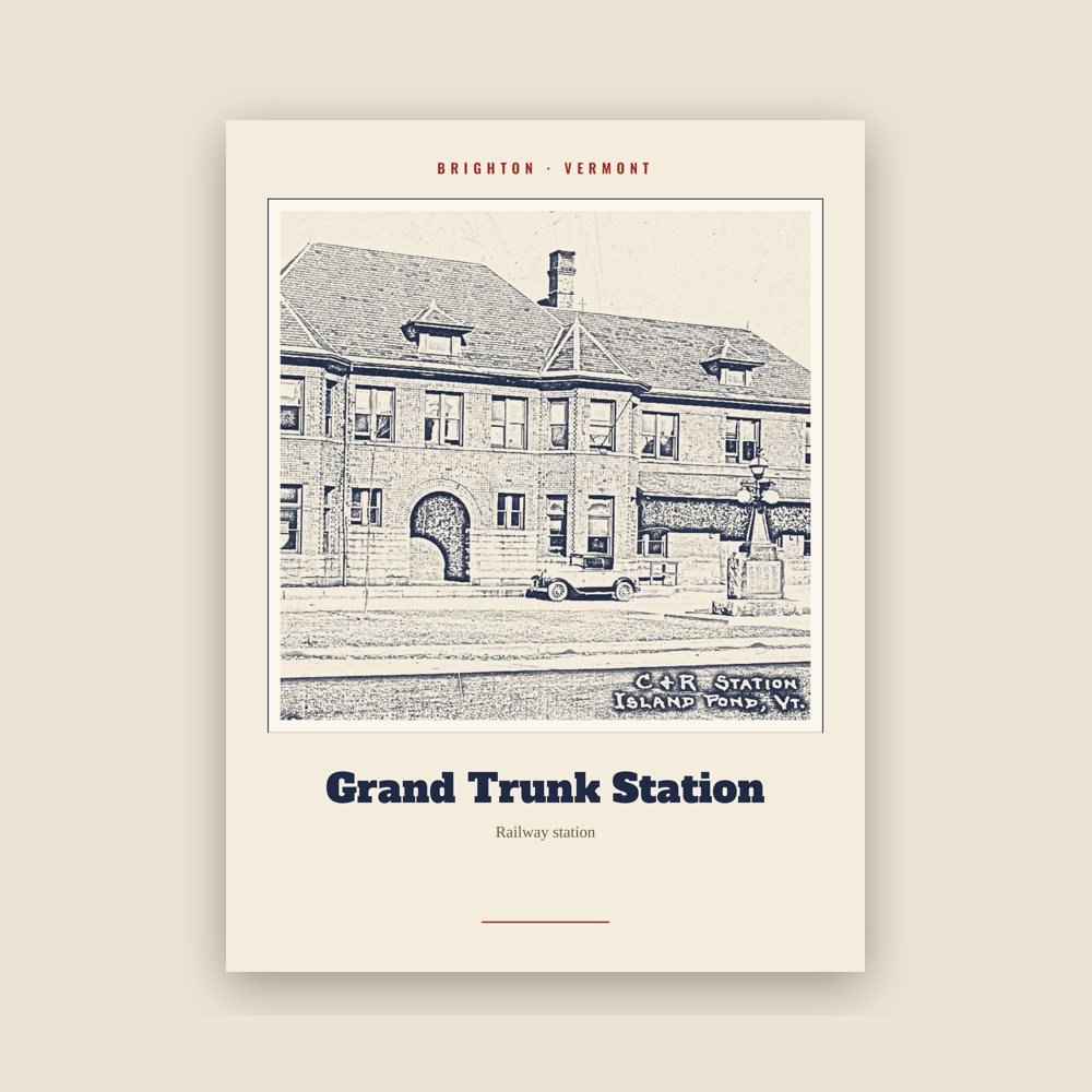 Brighton Grand Trunk Station Landmark Print