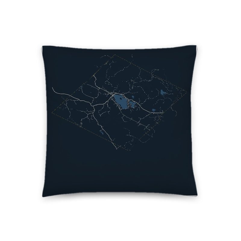 Brighton Map Throw Pillow