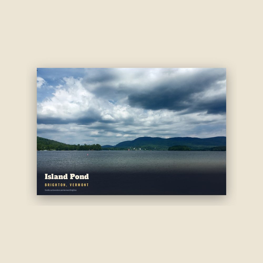 Brighton Island Pond Postcard