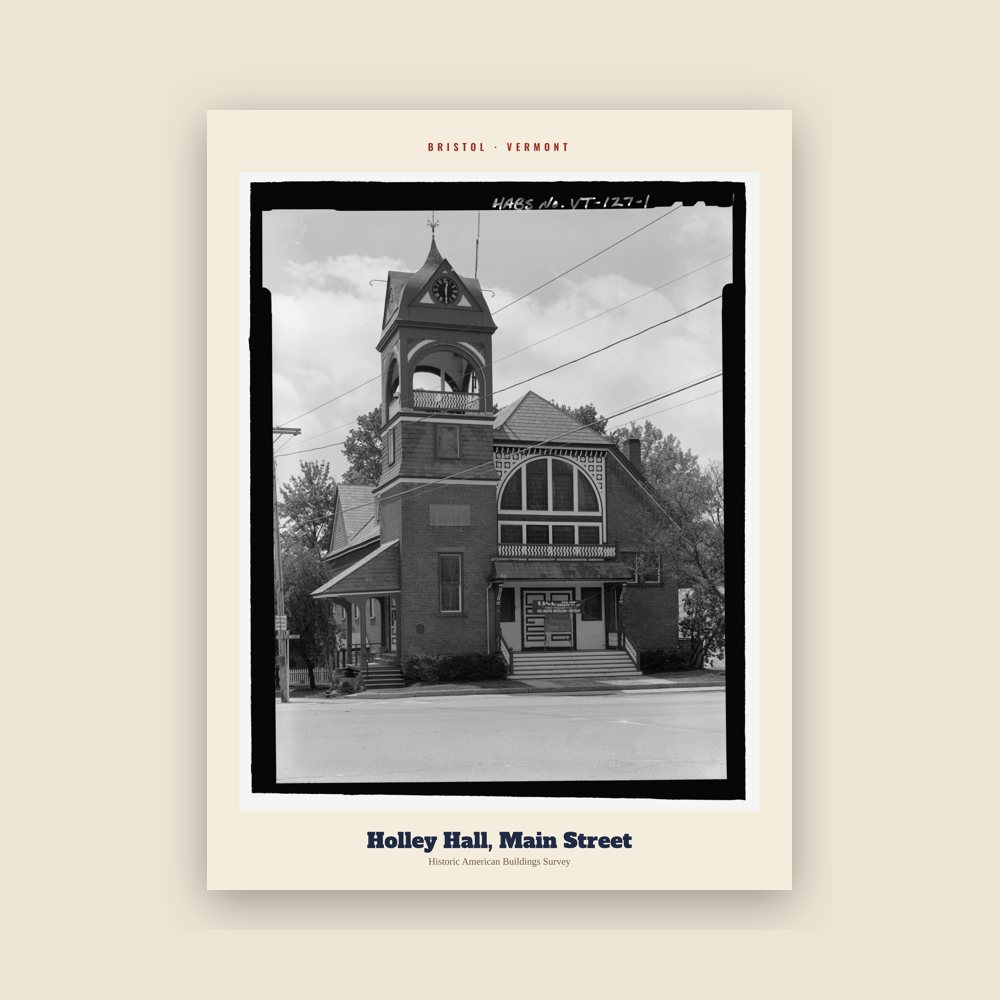 Bristol Holley Hall, Main Street Archive Print