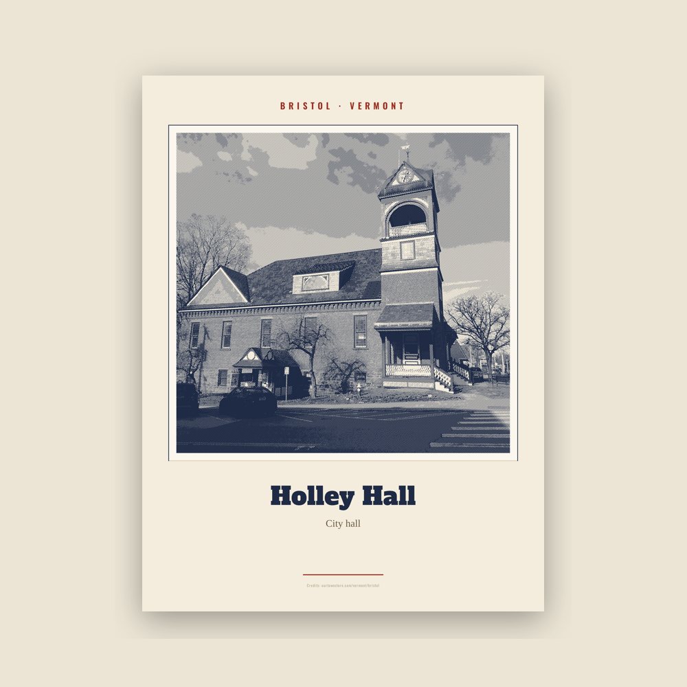 Bristol Holley Hall Landmark Print