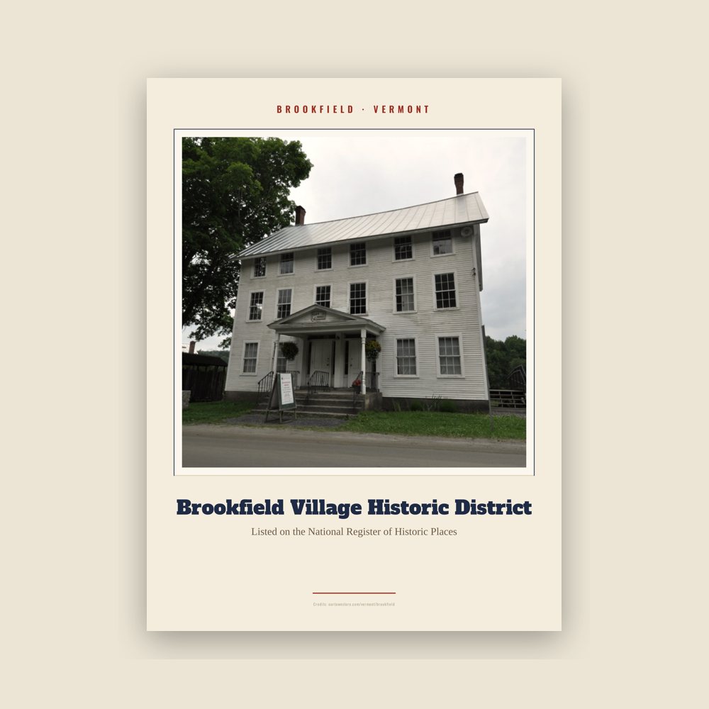 Brookfield Brookfield Village Historic District Landmark Print