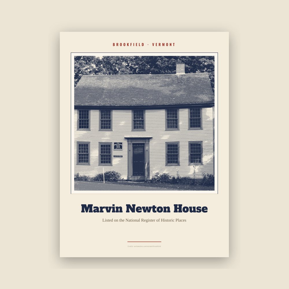 Brookfield Marvin Newton House Landmark Print