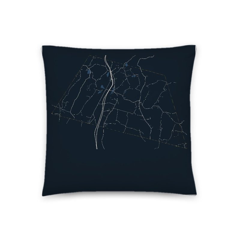 Brookfield Map Throw Pillow