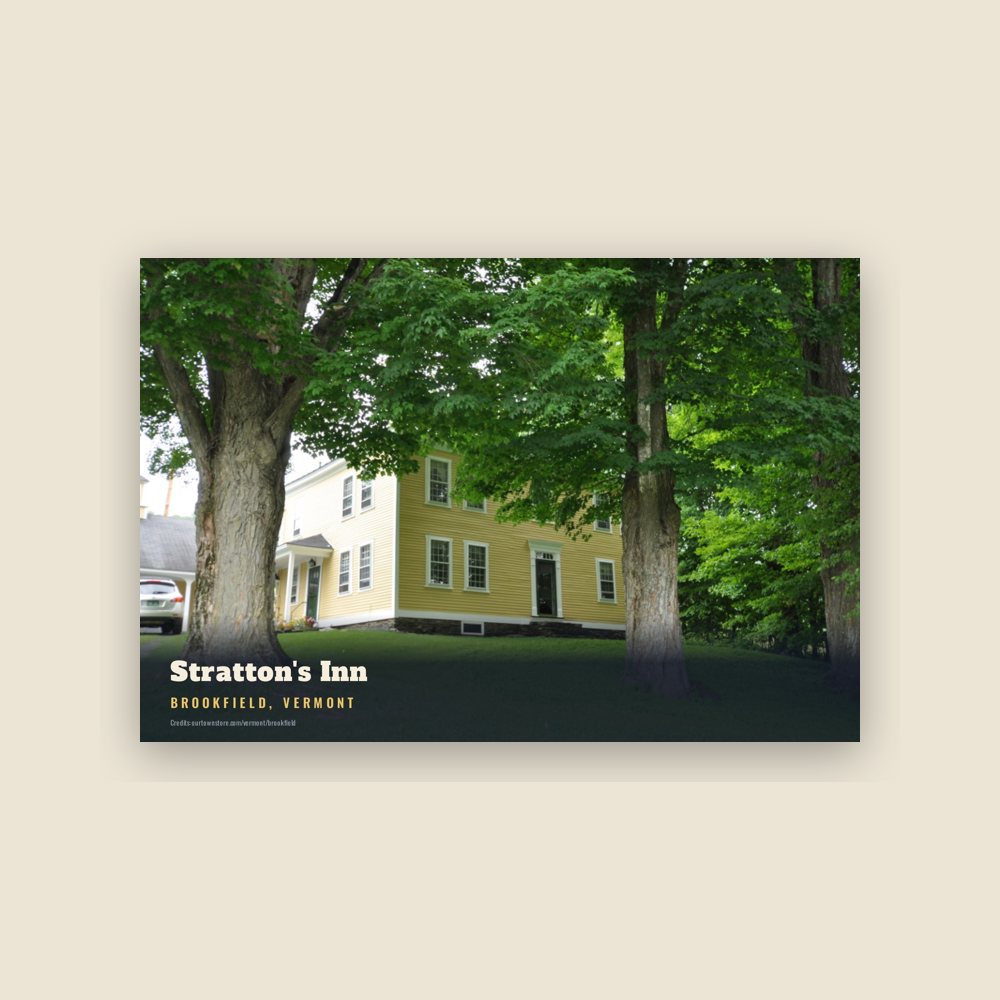 Brookfield Stratton's Inn Postcard