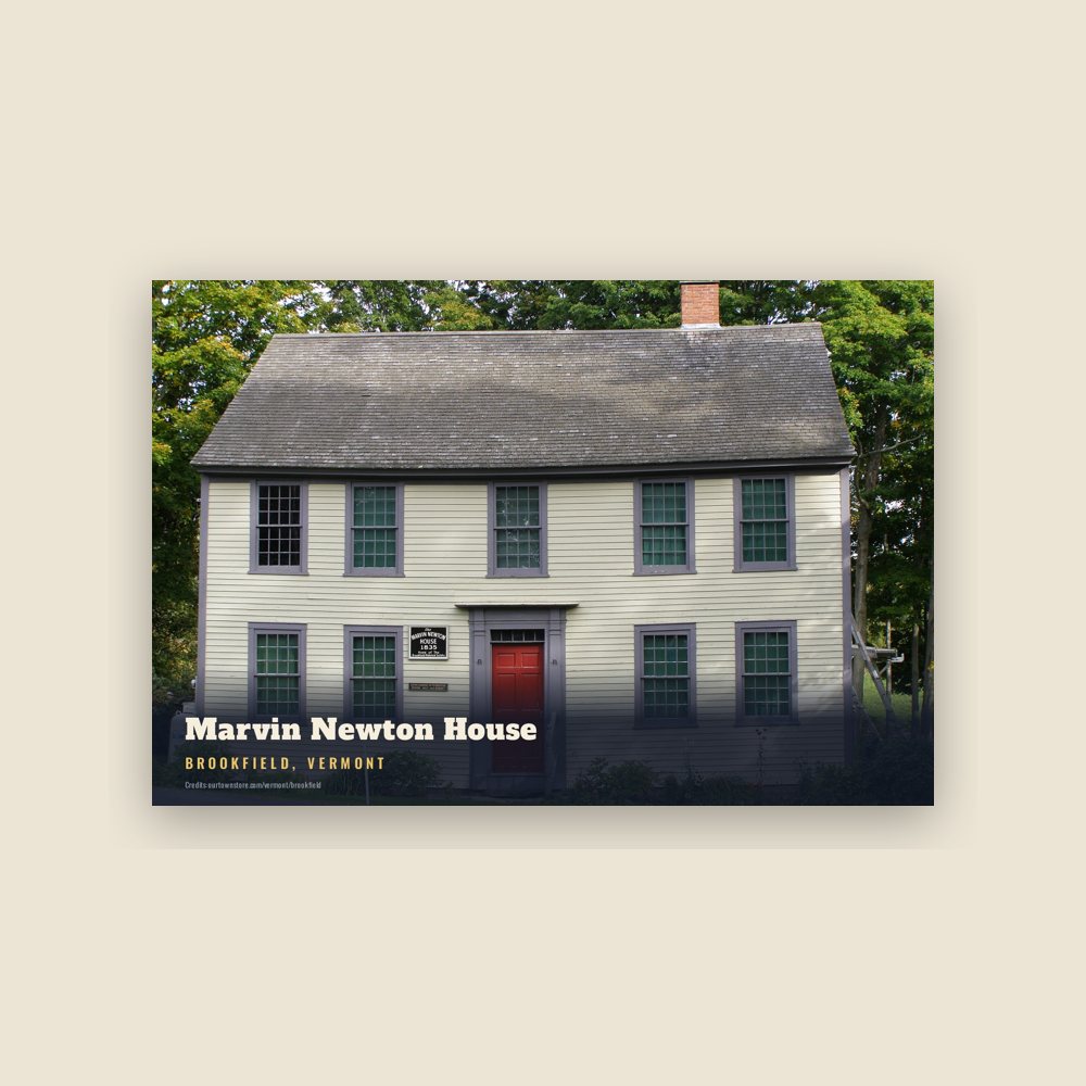 Brookfield Marvin Newton House Postcard