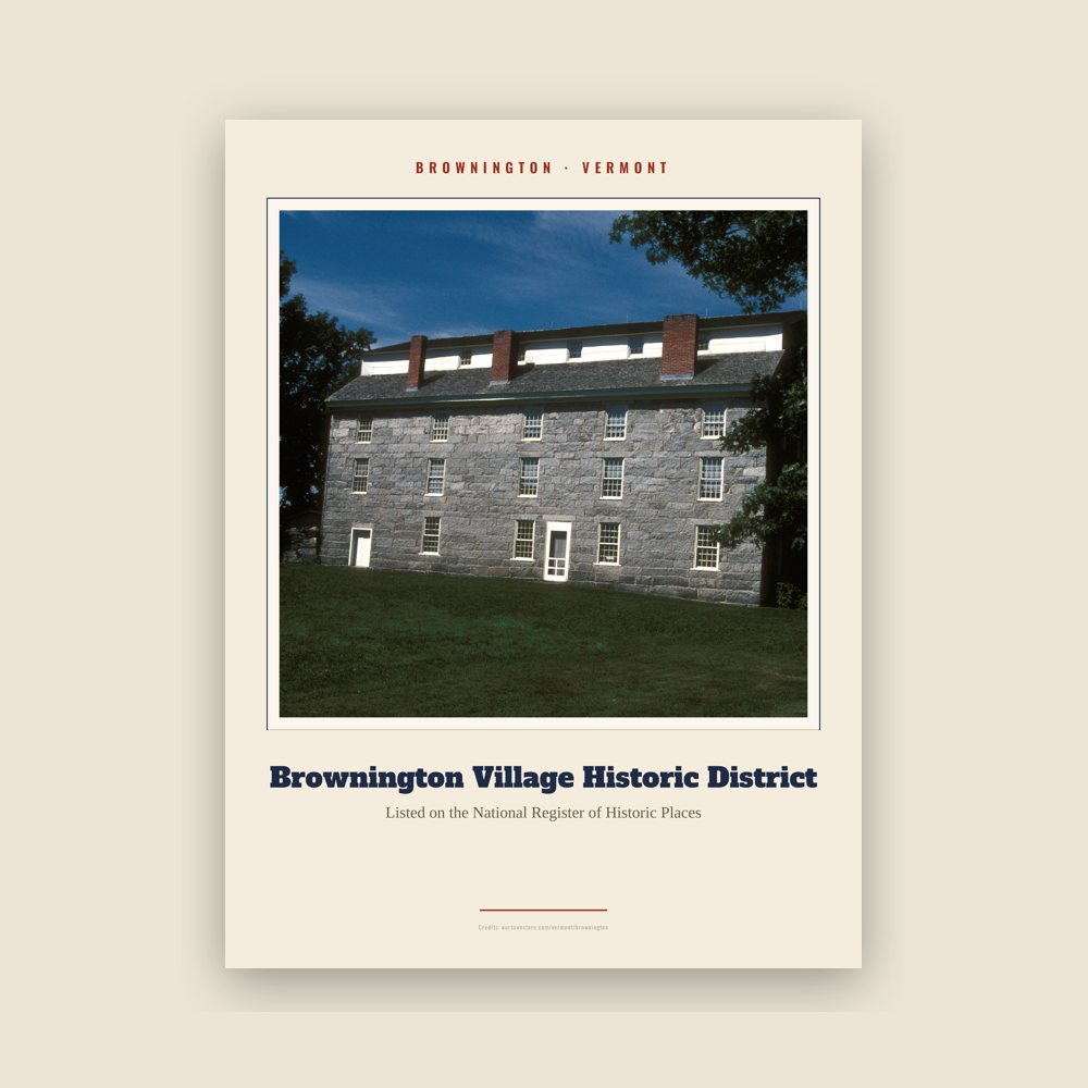 Brownington Brownington Village Historic District Landmark Print