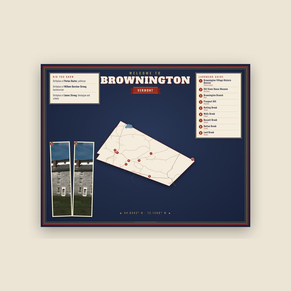 Brownington Map Placemat