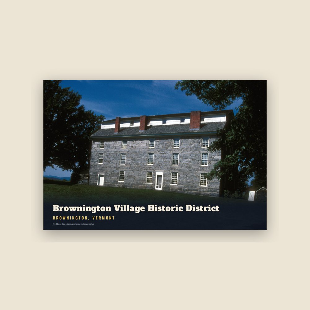 Brownington Brownington Village Historic District Postcard