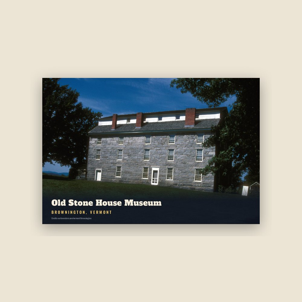 Brownington Old Stone House Museum Postcard