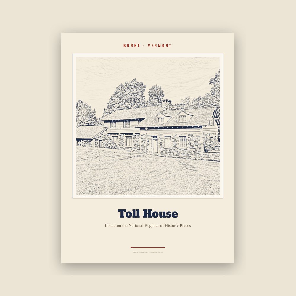 Burke Toll House Landmark Print