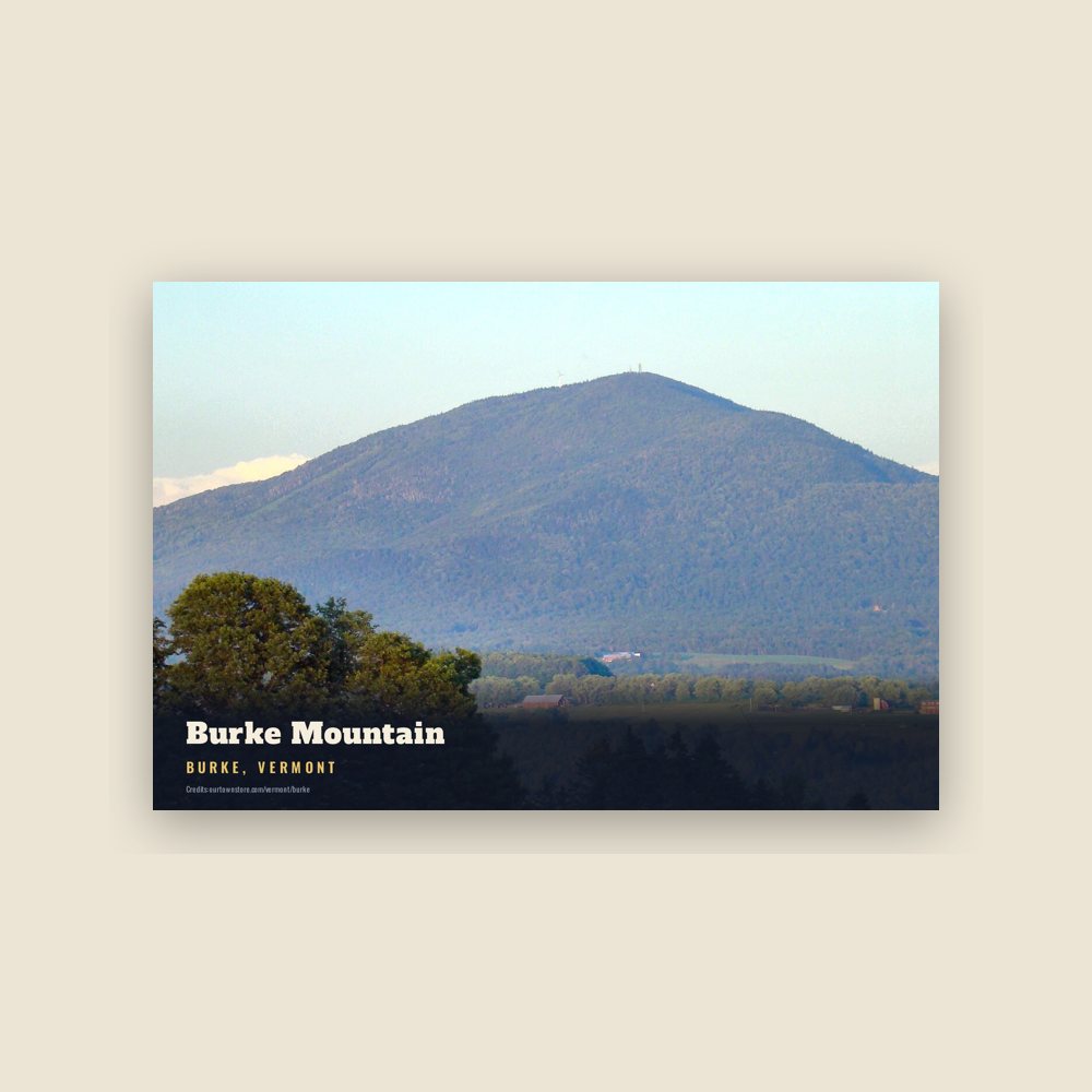 Burke Burke Mountain Postcard