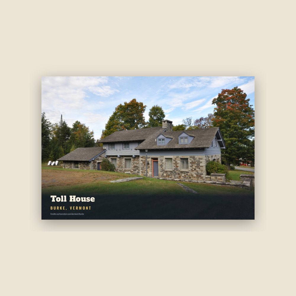 Burke Toll House Postcard