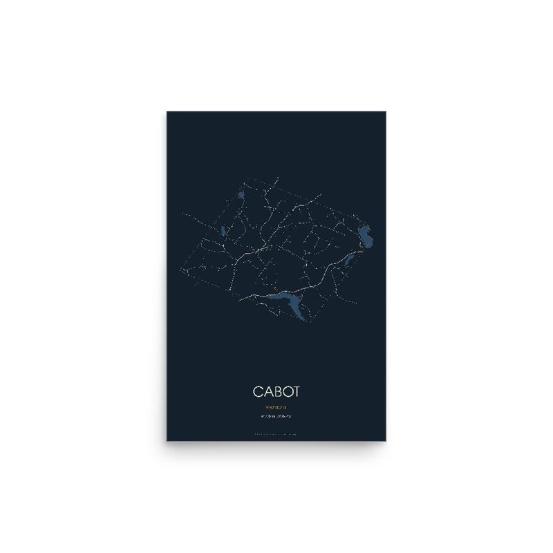 Cabot Street Map Poster · Midnight