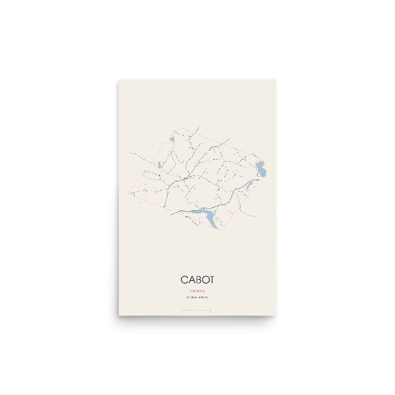 Cabot Street Map Poster · Linen