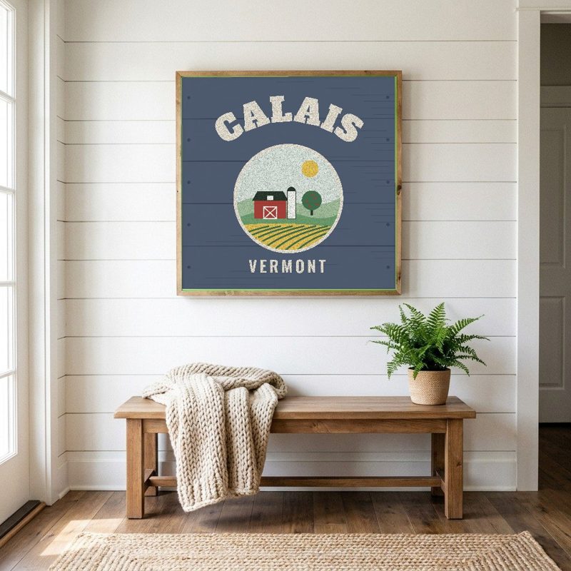 Calais Hometown Wood Sign