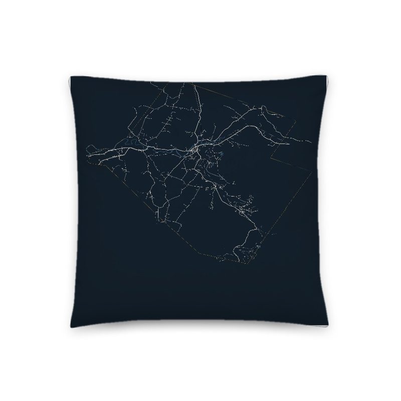 Cambridge Map Throw Pillow