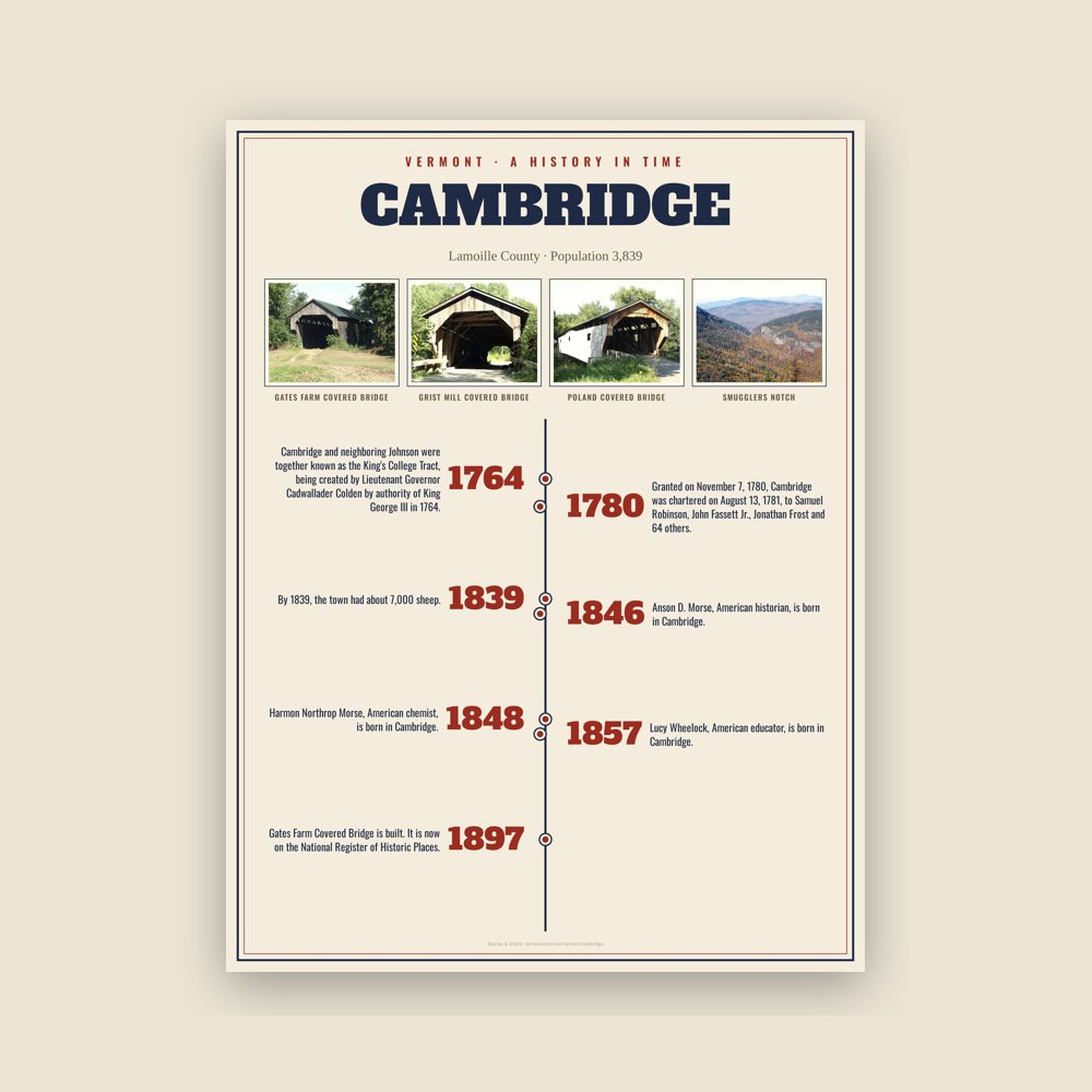 Cambridge History Timeline Poster