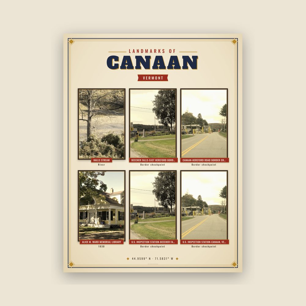 Canaan Landmarks Photo Poster